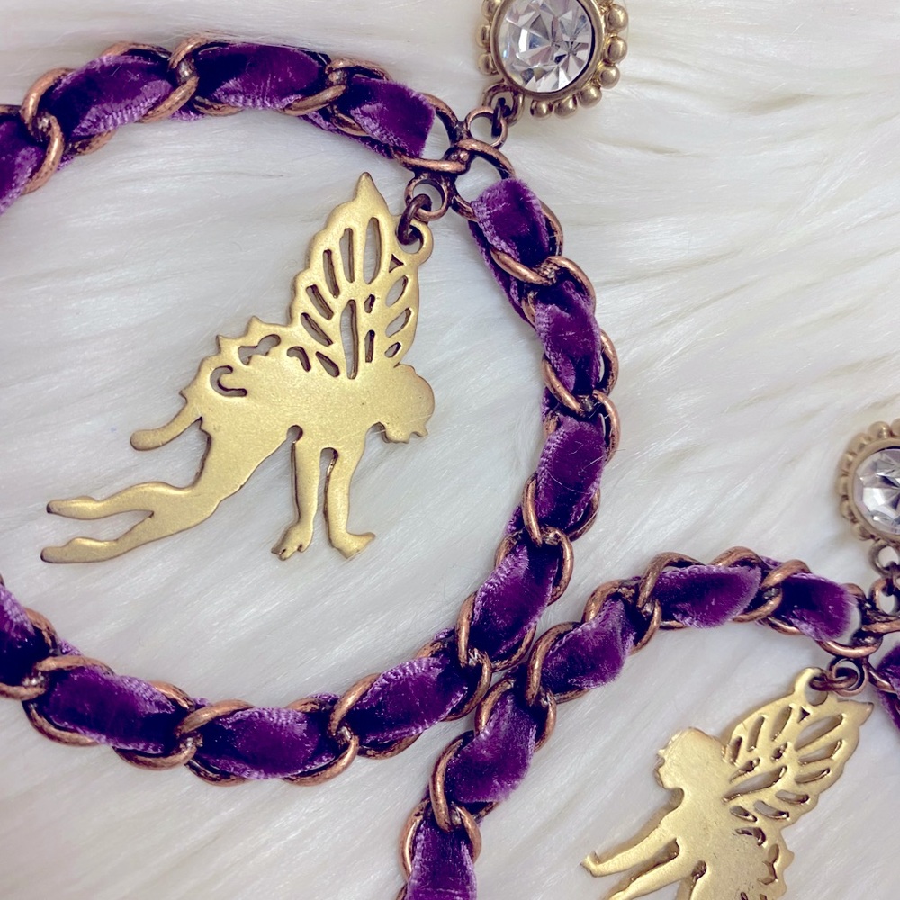 Betsey Johnson Fairy Hoop Earrings